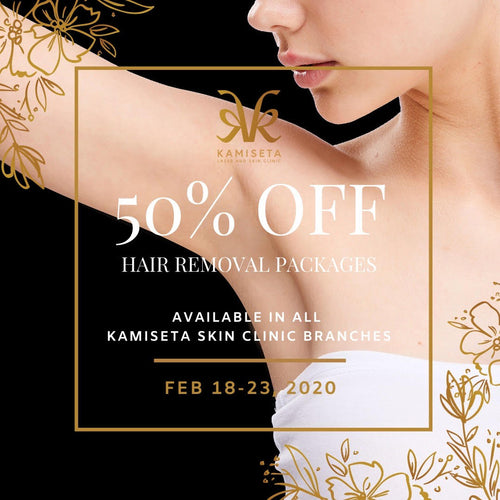 50% OFF HAIR REMOVAL TREATMENTS